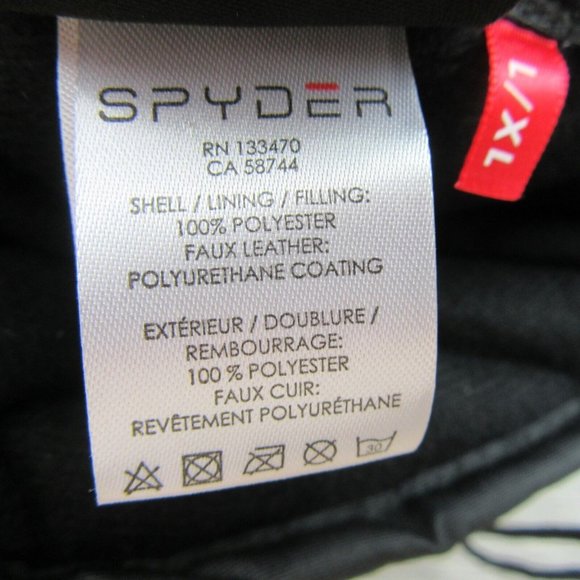 Spyder Insulated Ski Winter Snow Black Red Gloves Men's Size Large / XL NEW - Picture 10 of 11